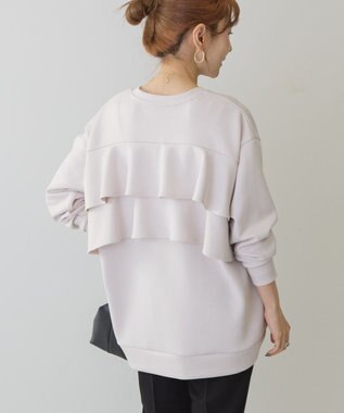 AMERICAN HOLIC 【WEB限定】バックフリルポンチプルオーバー Gray Beige