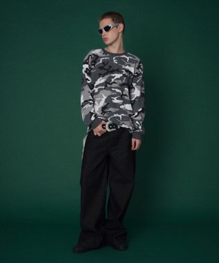 WEGO 【ユニセックス着用ITEM】ワッフルロゴT（長袖） 柄1