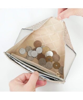 PELLE BORSA ギャルソンウォレット Rainbow Croco レインボークロコ 6101 グレージュ