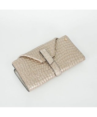 PELLE BORSA ギャルソンウォレット Rainbow Croco レインボークロコ 6101 グレージュ