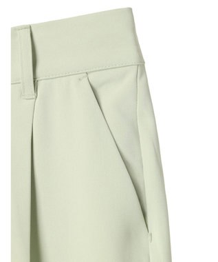 earth music&ecology タックストレートパンツ Light Green