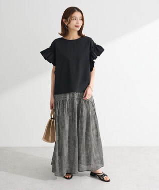 Green Parks ・ＥＬＥＮＣＡＲＥ　ＤＵＥ　バックリボンブラウス Off White