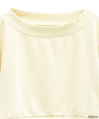 earth music&ecology 【予約】Disney/キラキラモチーフ刺繍オフショルスウェット アイボリー