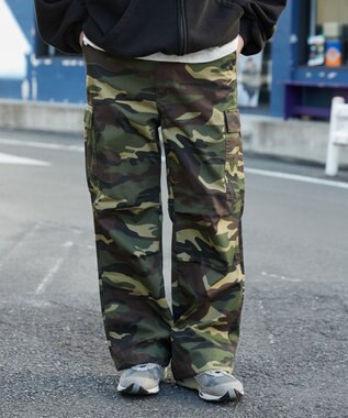 WEGO 【ユニセックス着用ITEM/SMLサイズ展開】ワイドカーゴパンツ