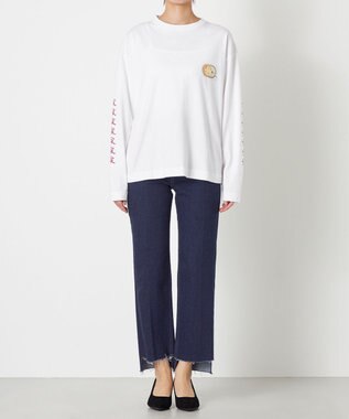 NAVE タブチ×NAVE プリント長袖Tシャツ ホワイト系