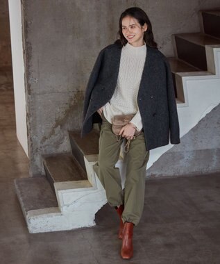 23区 【SLOW/一部店舗限定】スライバーウール アウター グレー系