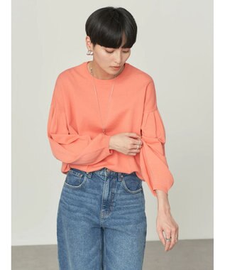 AMERICAN HOLIC 袖ボリュームニットプルオーバー Off White