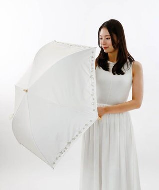 Beaurance （ビューランス）刺繍縁オーガンジー晴雨兼用傘