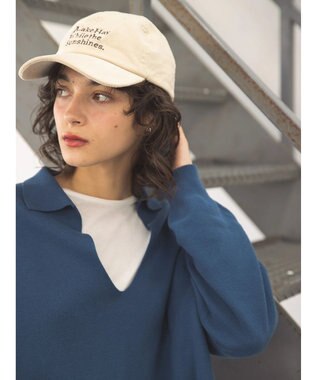 AMERICAN HOLIC コーデュロイロゴＣＡＰ Ivory