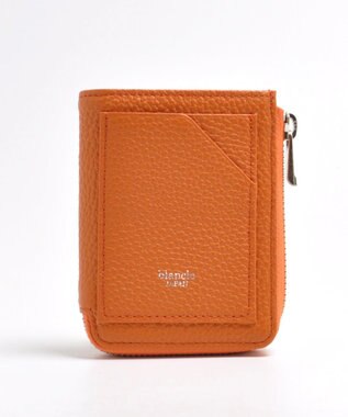 blancle シュリンクレザー Jジップウォレット オレンジ