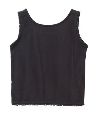 earth music&ecology マルチｗａｙネックホルターレースタンク Black