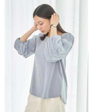 earth music&ecology マジョリカプリーツプルオーバー Sax