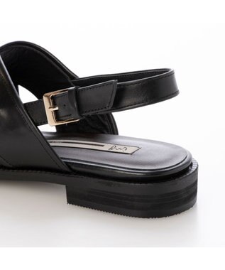 ing <ing>チェーンモチーフサンダル ブラック