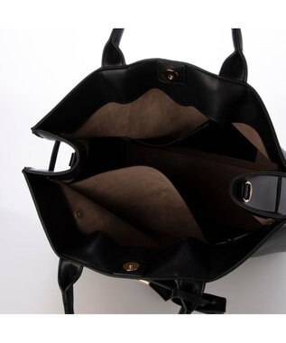 UNBILLION 【テレビ ドラマ着用アイテム】カシュカシュ cachecache / 棒ヒネリベルト2wayA4トートバッグ ブラック