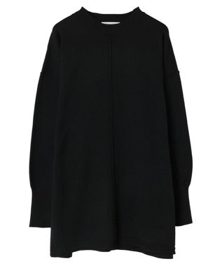 Green Parks もちやわ　ニットチュニック Black