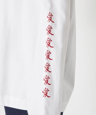 NAVE タブチ×NAVE プリント長袖Tシャツ ホワイト系