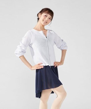 Chacott メッシュニットジャケット アイリス