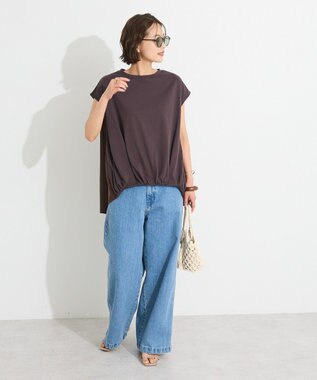 CRAFT STANDARD BOUTIQUE バックフレアバルーンカットソー Brown