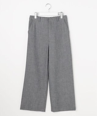 J.PRESS LADIES L チェルビック セミワイド パンツ グレー系