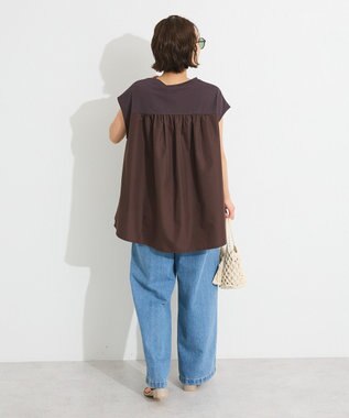 CRAFT STANDARD BOUTIQUE バックフレアバルーンカットソー Brown