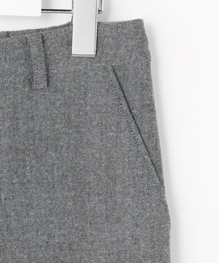 J.PRESS LADIES L チェルビック セミワイド パンツ グレー系