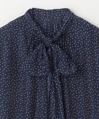 ANY 【洗濯機可】２ＷＡＹボウタイブラウス ドット