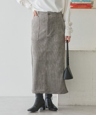 AMERICAN HOLIC コーデュロイベイカータイトスカート