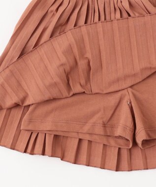 組曲 KIDS 【インパンツ付き】【110-140㎝】ＴＣ天竺プリーツ スカッツ ブラウン系