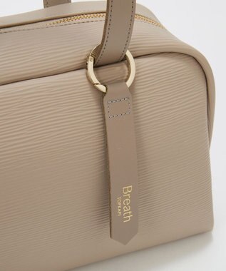 TOPKAPI 【Breath TOPKAPI】RIPPLE リプル ワイド ボストンバッグ チャーム付き ライトトープ