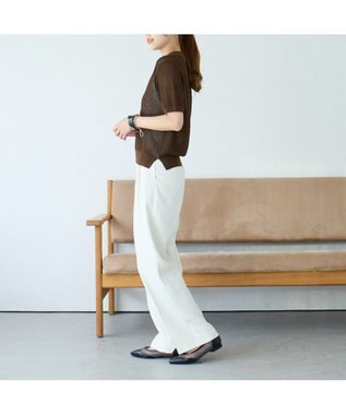 MODE ET JACOMO <carino>【レイン対応】メッシュポインテッドトゥパンプス ブラック