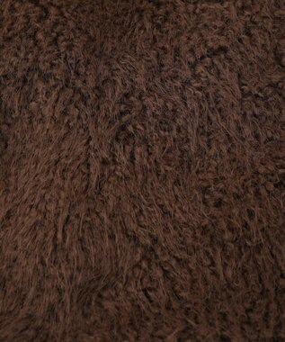 earth music&ecology フェイクファーショートジレ Brown