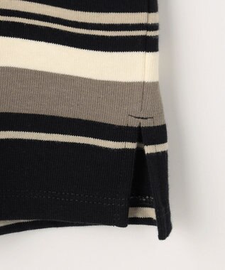 ANY 【POLO BCS別注】マルチカラー短丈ポロシャツ ブラックボーダー