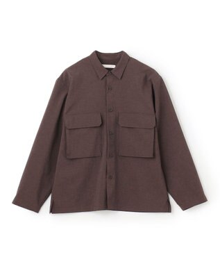 UNFILO MENS TENNEN TOUCH シャツアウター[23年春夏商品] ブラウン
