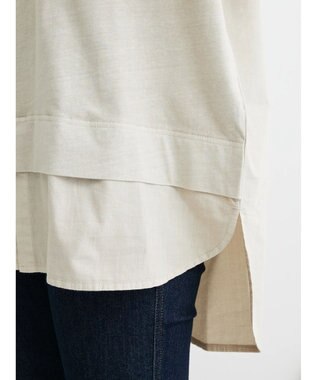 Green Parks ピグメントドッキングチュニック Light Beige