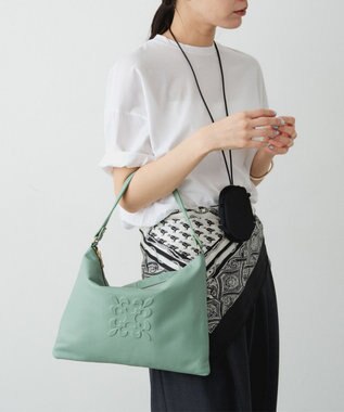 russet エンボスモノグラムショルダーバッグ(CE-1547) Green