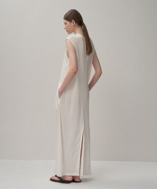 ATON SHRINK FRESCA JERSEY | タンクトップドレス WHITE