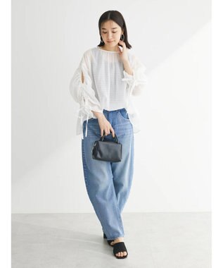 Green Parks ・ＥＬＥＮＣＡＲＥ　ＤＵＥ　バックリボンブラウス Off White