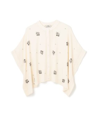 GRACE CONTINENTAL チェリーポンチョブラウス ホワイト