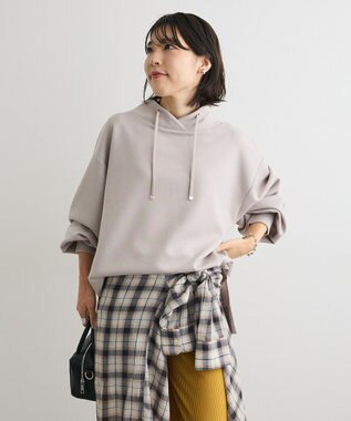 Green Parks ダンボール抜け衿プルオーバー Gray Beige