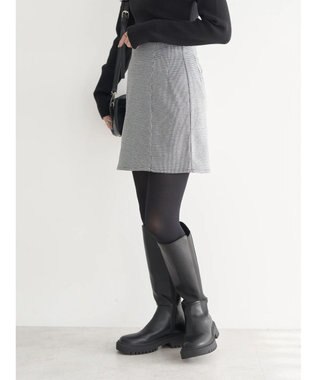 earth music&ecology ミニスカート Hounds Tooth