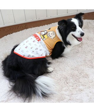 PET PARADISE スヌーピー ペティヒート タンクトップ 《トリオ柄》 中型犬 大型犬 オレンジ