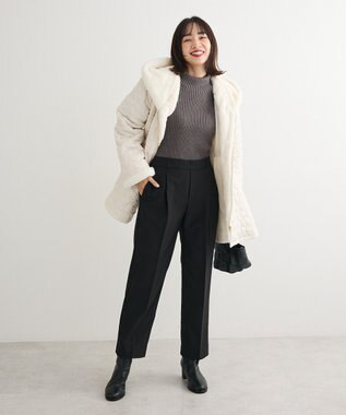 Green Parks ・ｓｗｉｎｇ　ｂｙ　ハートキルトフレアコート Ivory