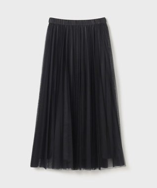 GRACE CONTINENTAL ラメプリーツスカート ブラック