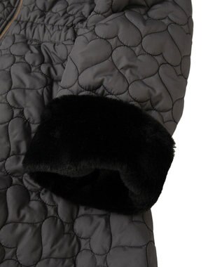 Green Parks ・ｓｗｉｎｇ　ｂｙ　ハートキルトフレアコート Charcoal Gray