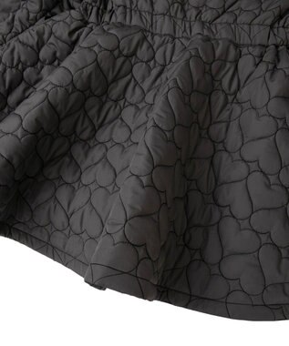 Green Parks ・ｓｗｉｎｇ　ｂｙ　ハートキルトフレアコート Charcoal Gray