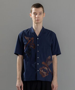 STONE  半袖シャツ STONE ISLAND (ストーンアイランド) ポケット 袖ロゴ 半袖