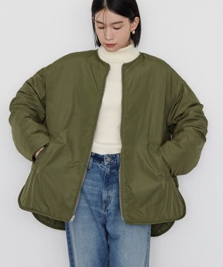 AMERICAN HOLIC 軽ポカリバーシブルキルティングコート Khaki