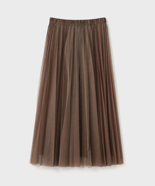 GRACE CONTINENTAL ラメプリーツスカート ブロンズ
