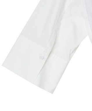 JOSEPH 【洗える】ポプリンカラーブロック　シャツドレス B&W Quail