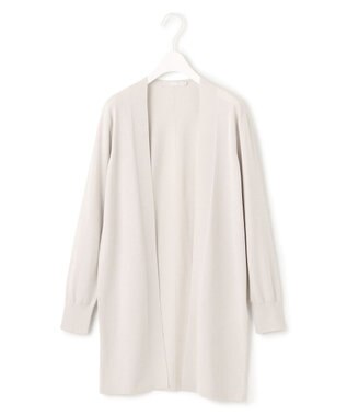 ICB 【洗える】シンセティックハイゲージ ロングカーディガン トープ系